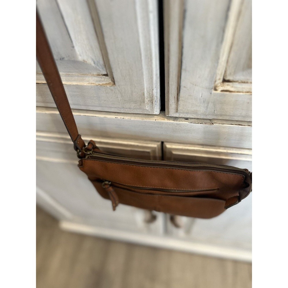 A.n.a Faux Leather Cross Body Purse Brown Small‎ - Picture 5 of 6